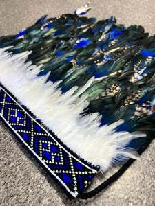 Child's Pre Made Newborn Korowai - Taika Blue
