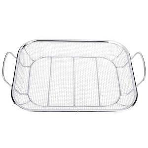 Pureq: PureQ "Basket" Multi Purpose Fine Mesh S'Steel BBQ Grill Basket