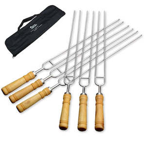 Pureq: PureQ "Ninja" Wood Handle Hibachi Skewers