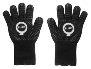 Bbq Cooking Accessories: PureQ "HotFuzz" Heat Resistant Nomex BBQ Gloves