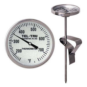 Tel-Tru BBQ Thermometer - LT225R 3.5" Stem (suit Kamado/Ceramic Grills)