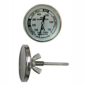 Tel Tru: Tel-Tru BBQ Thermometer - BQ100 - 1.75” Dial, 2.13” Stem (suit Weber/Kettles)