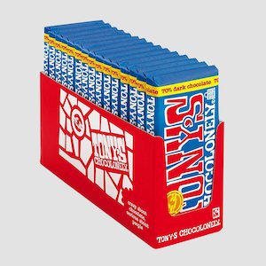 Tonys Chocolonely: Dark Chocolate 70%, 15 Bar Pack