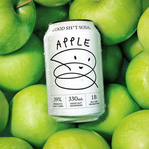 Good Shit Soda: Good Sh*t Apple - 12 Pack