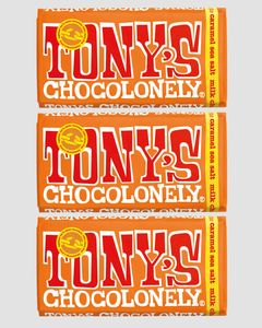 Chocolate 1: Milk Chocolate Caramel Sea Salt 32%, 3 x 180g Bar Pack