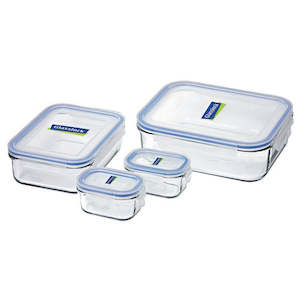 Glasslock: Glasslock Tempered Glass Food Container Set - 4 Piece