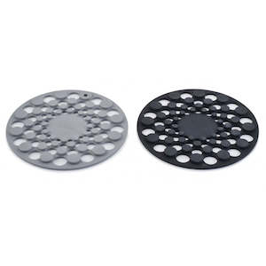 Heat Mats Trivets: Joseph Joseph Spot-On Set of 2 Silicone Trivets (Round) - Grey