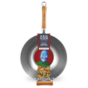 Ken Hom Excellence Carbon Steel Wok - 32cm