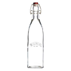 Kilner: Kilner Clip Top Square Bottle - 1 Litre