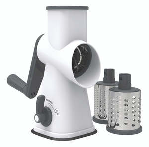 Graters Zesters: Avanti Tabletop Drum Grater with 3 Blades