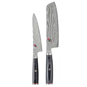 Miyabi 5000FCD Pakka Wood - 2 Piece Knife Set (Nakiri and Shotoh Utility)