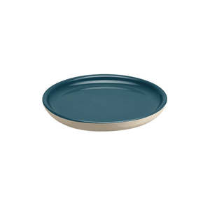 Emile Henry: Emile Henry Small Plate - 18cm - Blue Flame / Ivory