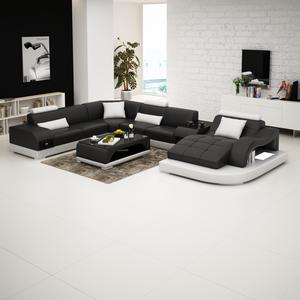 U Shaped Lounge Sofas Sectionals: Ferrari Inspired U-Shaped 5 Seater Sofa Suite | Luxury & Customisable ( Black, Cream & White)