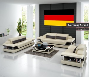 Germany Grand Sofa Set | 3+2+1 Seater & Customisable (Black, White, Brown, Cream, & Caramel)