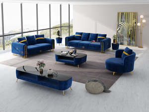 Elegant Fabric Sofa Set | 3+2+1 Seater | Expandable Design (Black, White, Brown,&hellip;