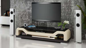 Entertainment Units Tv Stands Media: TV Cabinet | Entertainment Unit | Customisable Colors (Black, White, Brown, Cream, cherry & Caramel) TS004