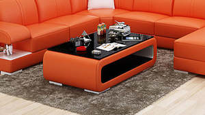 Accent Coffee Table | Custom Color Design | Home Decor Piece (Black, White, Brow&hellip;