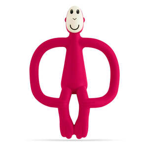 Teething: Matchstick Monkey - Rubin Red Teething Toy and Gel Applicator - Rubin Red