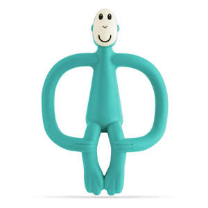 Matchstick Monkey Teething Toy and Gel Applicator - Emerald Green