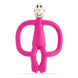 Matchstick Monkey - Pink Teething Toy and Gel Applicator - Pink
