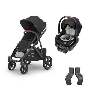Uppababy Strollers: UPPAbaby Vista V3 Stroller NORI Maxi Cosi Mico Luxe + Capsule and Base Bundle