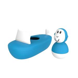 Matchstick Monkey Bath Toys: Matchstick Monkey - Boat Set (Blue)