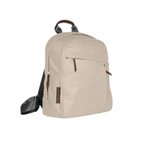 Summer Clearance: UPPAbaby - Changing Backpack  Liam (Oat Melange/Chestnut Leather)
