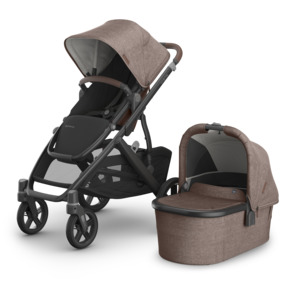 BABY EXPO - UPPAbaby Vista V3 Stroller with Bassinet - Owen (Mocha Melange)