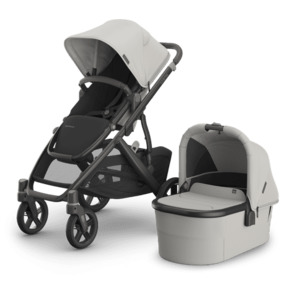 BABY EXPO - UPPAbaby Vista V3 Stroller with Bassinet - Savannah  (Pearl Gray Jac&hellip;