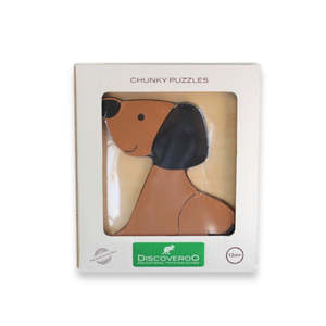 Wooden Toys: Discoveroo Chunky Puzzle Puppy