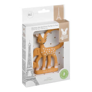 Teething: Fan Fan the Fawn Natural Rubber Teething Ring