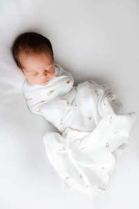 Seaside Prairie Muslin Blanket