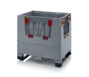250 Litre Collapsible Pallet Bin Solid with Access Doors