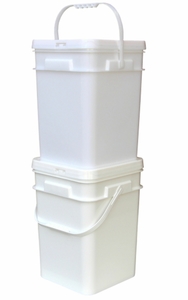20 Litre Square Pail Base and T/E Lid
