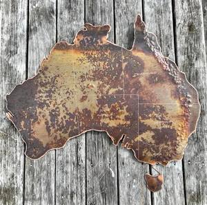Maps: Copper Australian Map