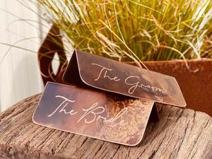 Jandals: Copper Table cards
