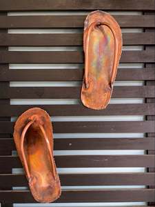 Jandals: Copper Large Jandals