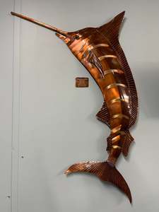 Fish: Copper Marlin Wall Art