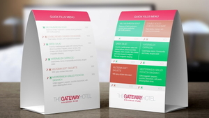 Products: Table Tent Card Two Side (Self Standing Signs)