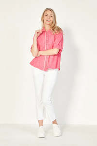 Verge Enrich Blouse - Fuchsia