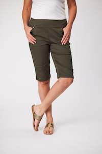 Democracy: Democracy Kelly plain pull up short khaki