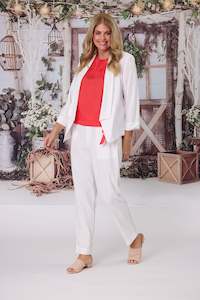 Jet Blonde: Jet Blonde Leslie Jacket White