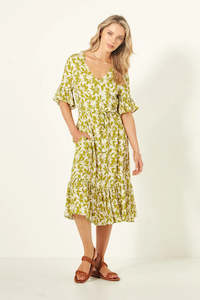 Lemon Tree Design: Lemon tree Design Carmen Dress Lime Print