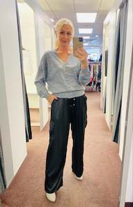 Jet Blonde Long Sleeve Cardi Grey