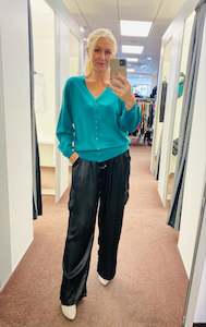 Jet Blonde Long Sleeve Cardi Emerald