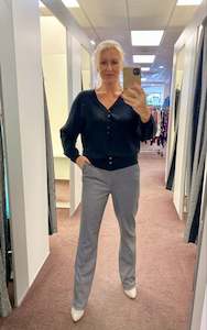 Jet Blonde: Jet Blonde Long Sleeve Cardi Black