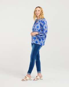 Zafina: Zafina Juniper Top Paisley Painting
