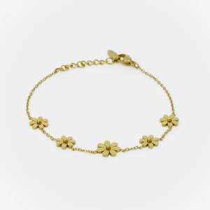 Home Lee: Home-lee Daisy Bracelet Gold