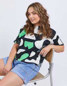 Elm: Elm Viaggio Tee Pink Stripe