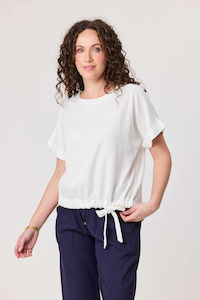 New Arrivals: Jet Blonde Linen Tee Top White